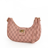 Chelsea Checkered Pink Shoulder Bag